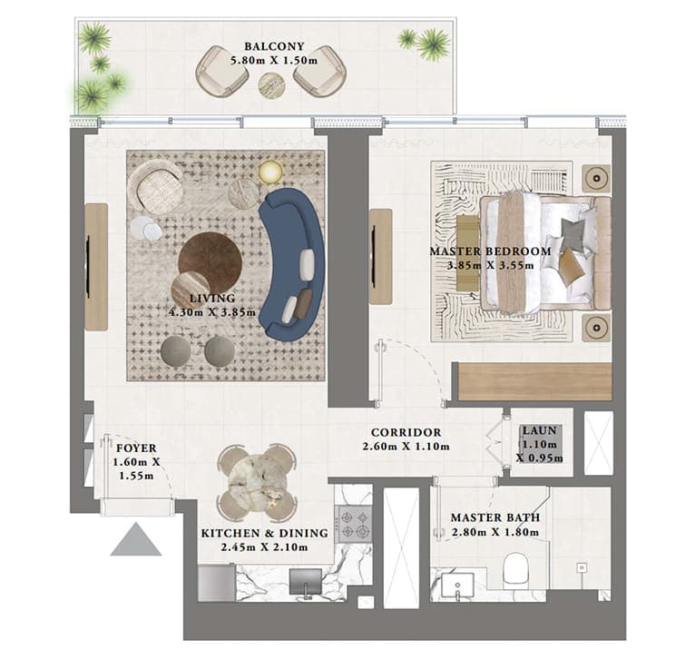 1 Bedroom Apartments